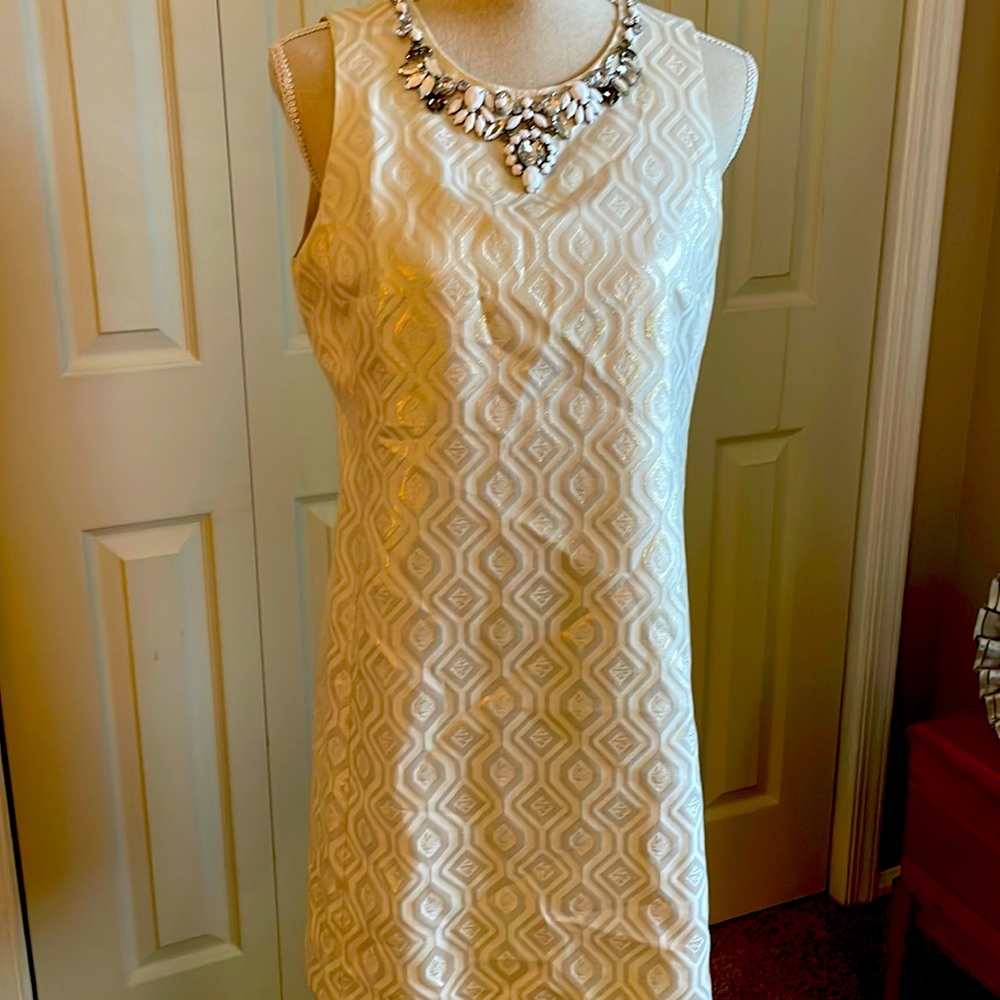 Jeweled collar dress